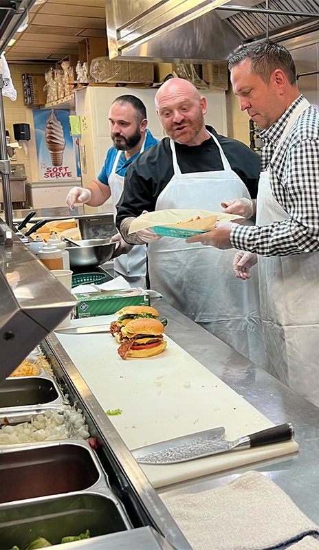 Steve Neuhaus behind the counter at Ben’s Fresh